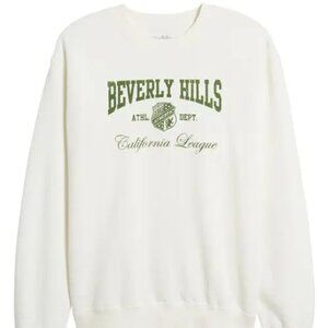 Oversized Preppy Sweatshirt - Women sz M